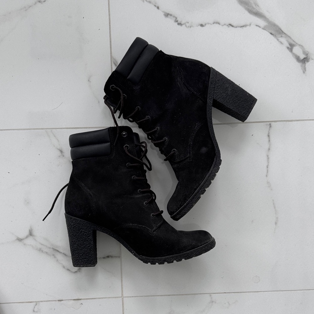 Timberland Black Lace-Up Women's Boots